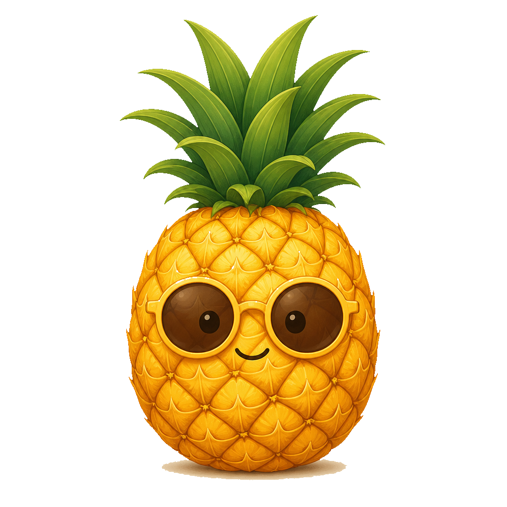 Crown, a pineapple