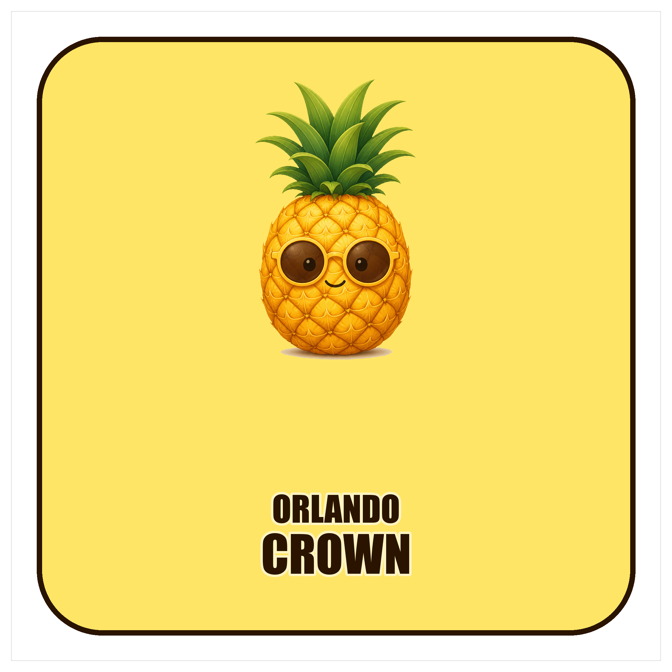 Crown Orlando fridge magnet