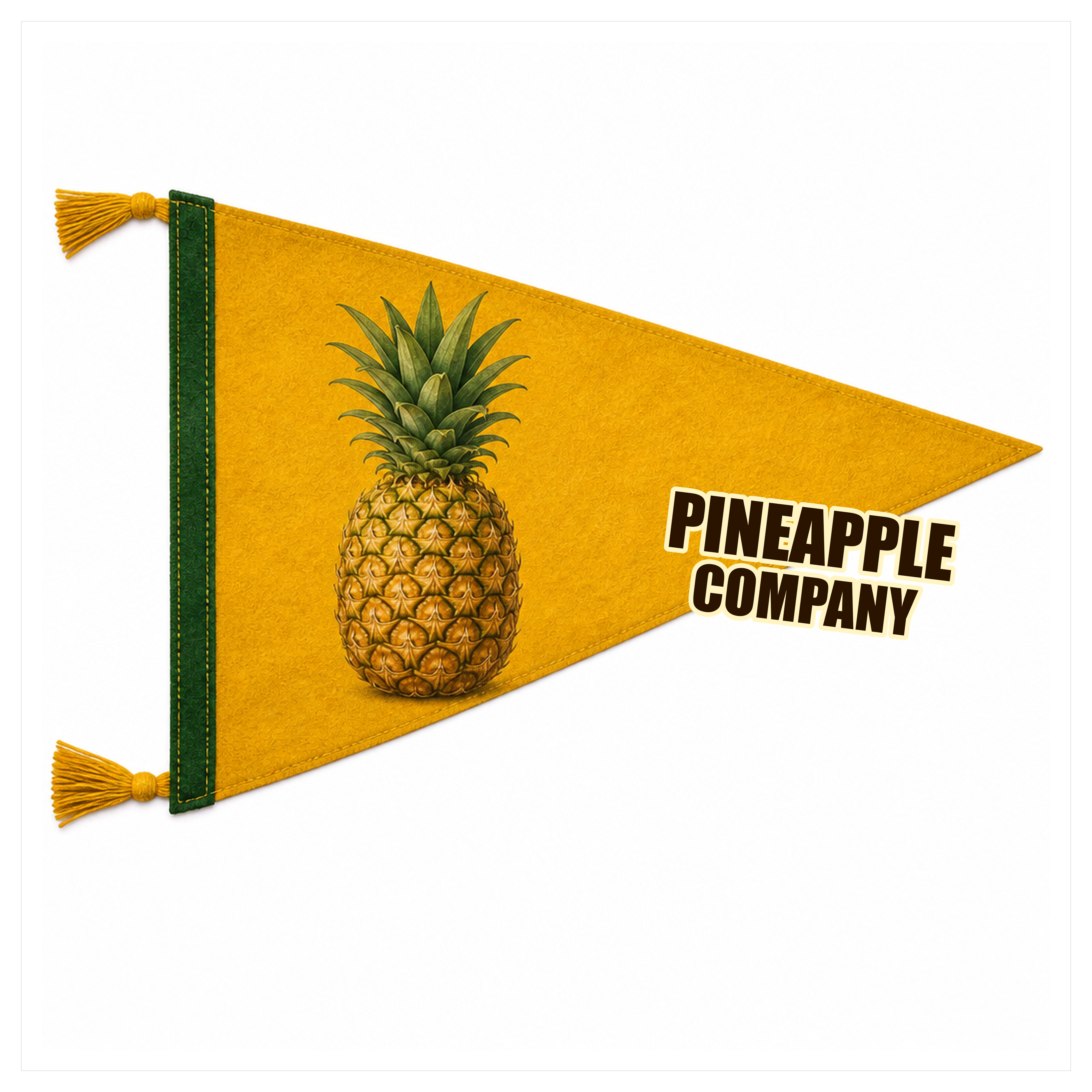 Pineapple Company felt pennant