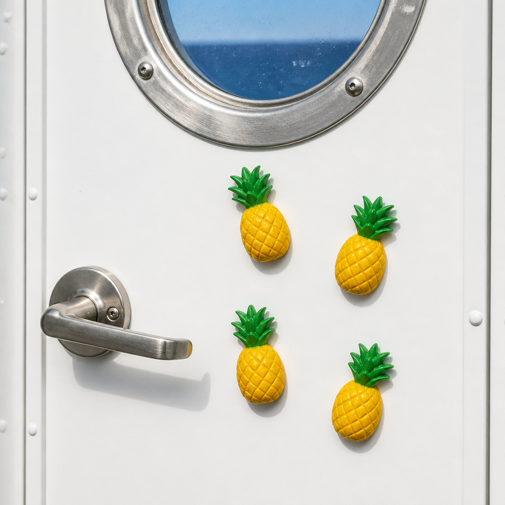 Cruise-door pineapple magnets